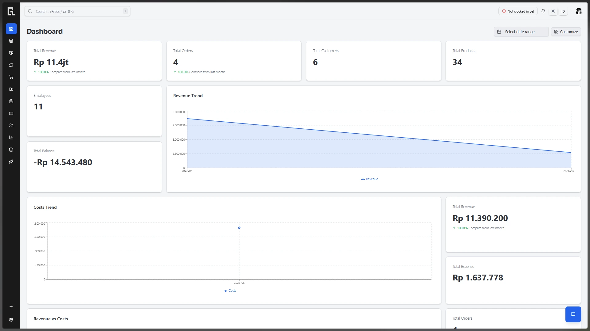 SalesView Dashboard